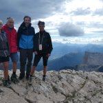 Le groupe au sommet du Grand Veymont